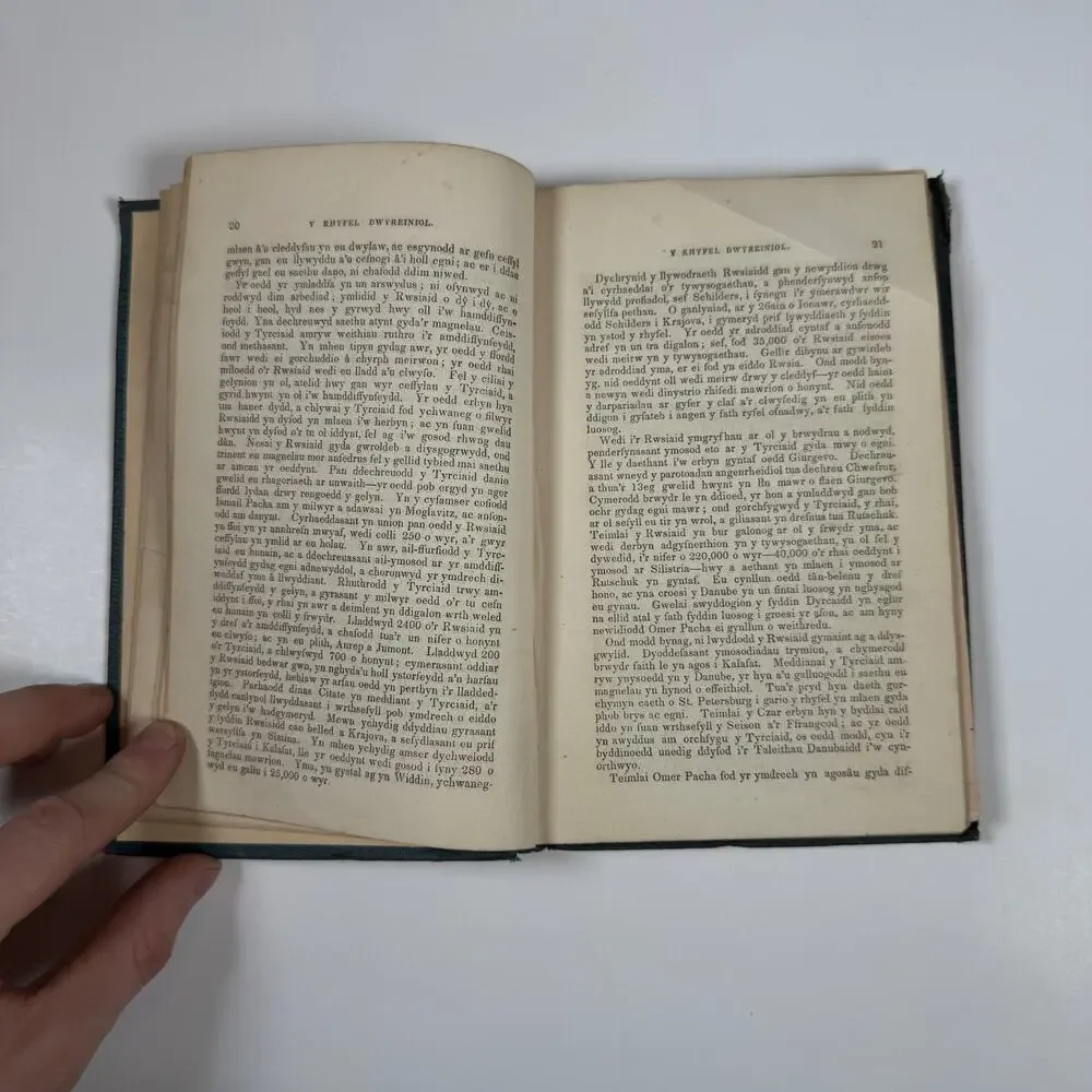 History of the War in the East By J Roberts 1856 Antique book Welsh Language